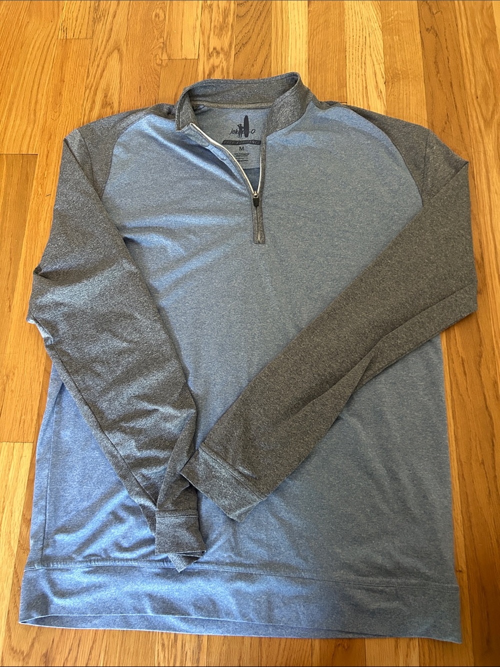 Johnny O Quarter-Zip Performance Pullover in Heather Blue